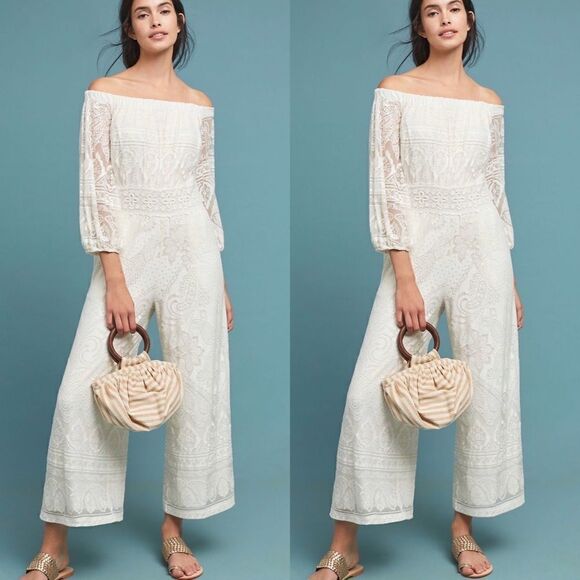 Farm Rio Elliot Off-the-Shoulder Jumpsuit - Picture 1 of 6